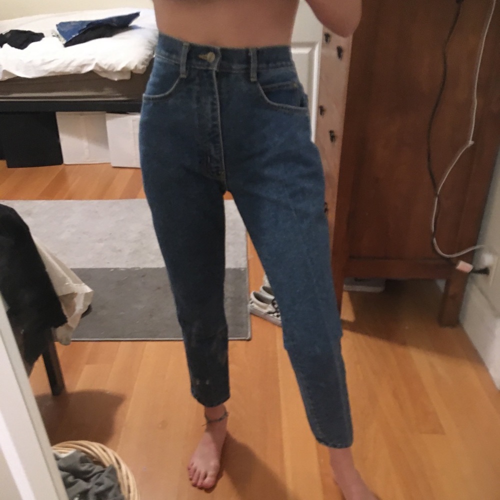 Gitano medium wash mom jeans